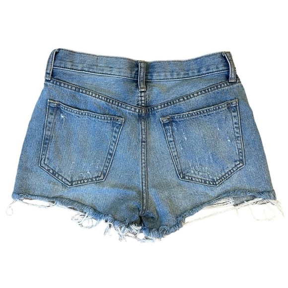 Women's Blue Denim Shorts by We The Free 26 🩷 - Picture 4 of 9